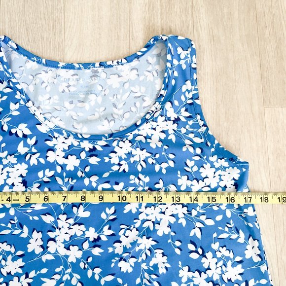 Draper James Ruffle Nightie in Blue Shadow Floral Size Small - Picture 7 of 8